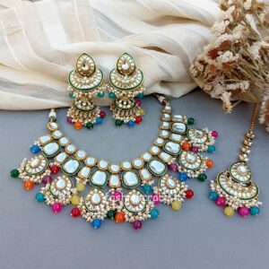 Multicolor Wedding Jewellery Set for Bride