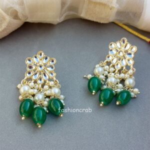 Rani Kundan Choker Set - Green