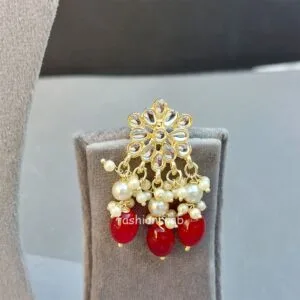 Rani Kundan Choker Set - Ruby