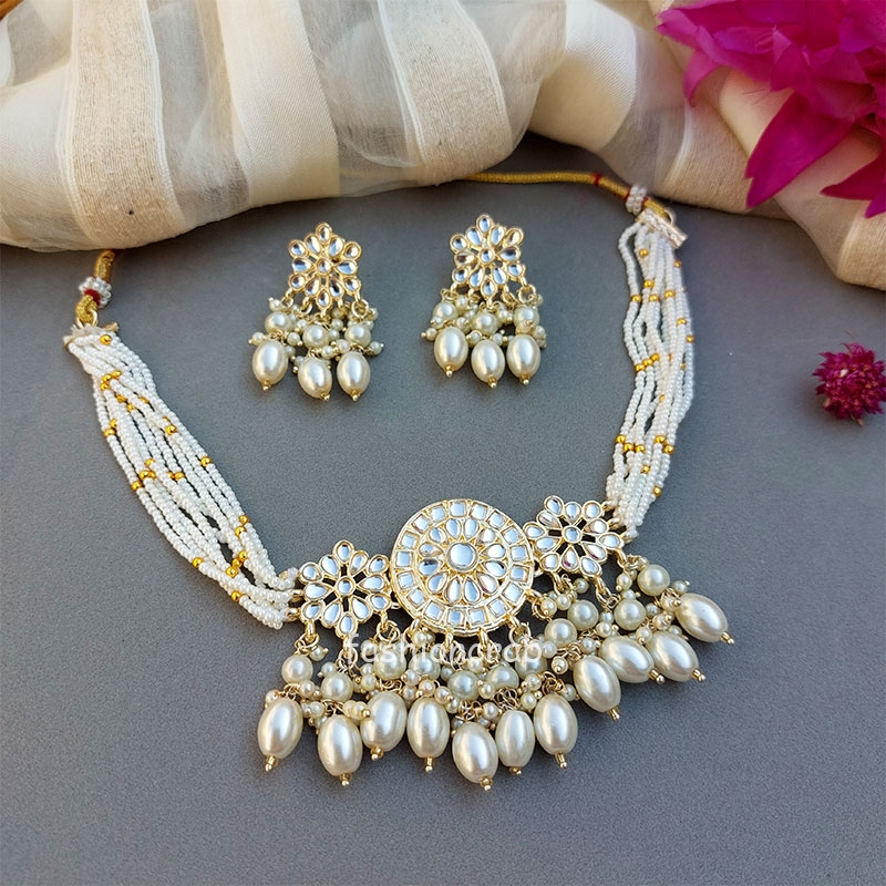 Champagne Kundan Majesty Set