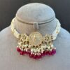 Rani Kundan Choker Set - Wine-05 Rani Kundan Choker Set - Wine