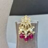 Rani Kundan Choker Set - Wine-06 Rani Kundan Choker Set - Wine