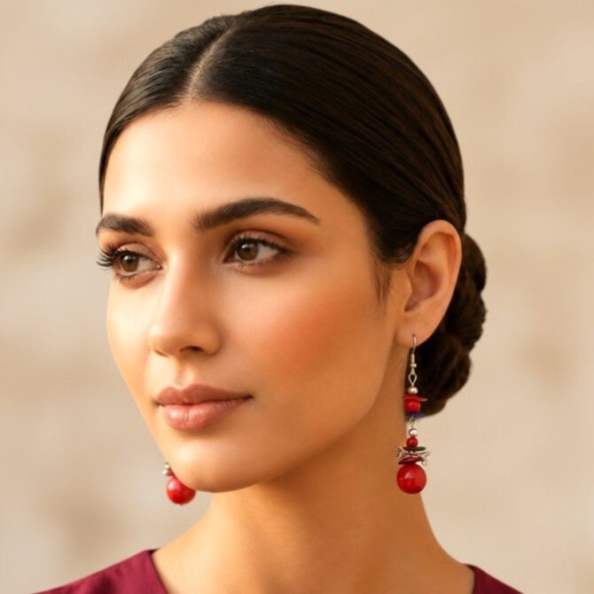 Red Earrings For Women-03 Red Earrings For Women
