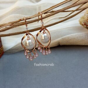 Rose Gold Pearl Drop Anti Tarnish Earring