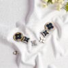 Set of 3 Anti Tarnish Earrings- Rose Gold-04 Set of 3 Anti Tarnish Earrings- Rose Gold
