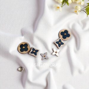 Set of 3 Anti Tarnish Earrings- Rose Gold