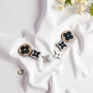 Set of 3 Anti Tarnish Earrings- Rose Gold