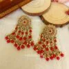 Shradda Maroon Chand bali Earring Shradda Maroon Chand bali Earring