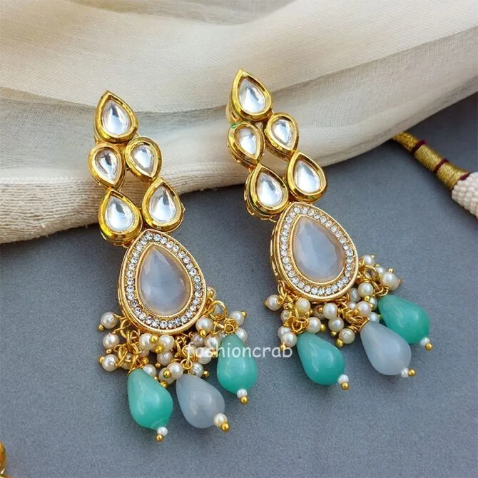 Shruti Kundan Jewellery Set for Wedding - Multicolor