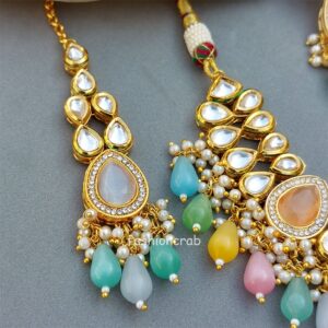 Shruti Kundan Jewellery Set for Wedding - Multicolor