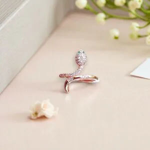 Snake Design Anti Tarnish Ring