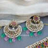 Yami Bridal Jewellery Set - Pink Green-01 Yami Bridal Jewellery Set - Pink Green