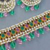 Yami Bridal Jewellery Set - Pink Green-04 Yami Bridal Jewellery Set - Pink Green