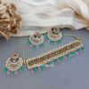 Yami Bridal Jewellery Set - Pink Green