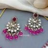Aahana Kundan Jewellery Set - Wine-04 Aahana Kundan Jewellery Set - Wine