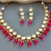 Aditi Kundan Set - Pink