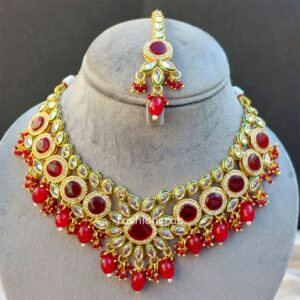 Aishwarya Polki Jewellery Set - Ruby