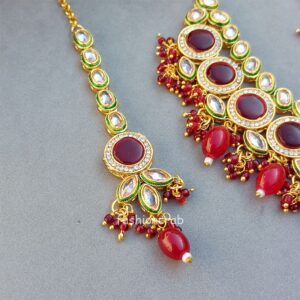 Aishwarya Polki Jewellery Set - Ruby