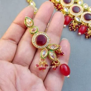 Aishwarya Polki Jewellery Set - Ruby