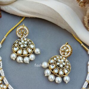 Anupama Kundan Necklace - White