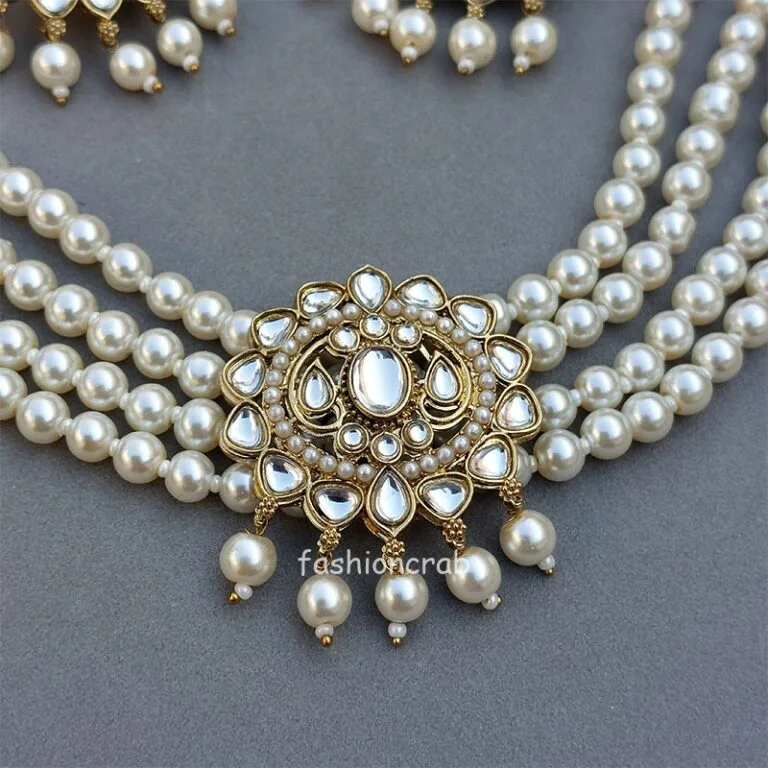Asin Pearl Choker Set for Wedding