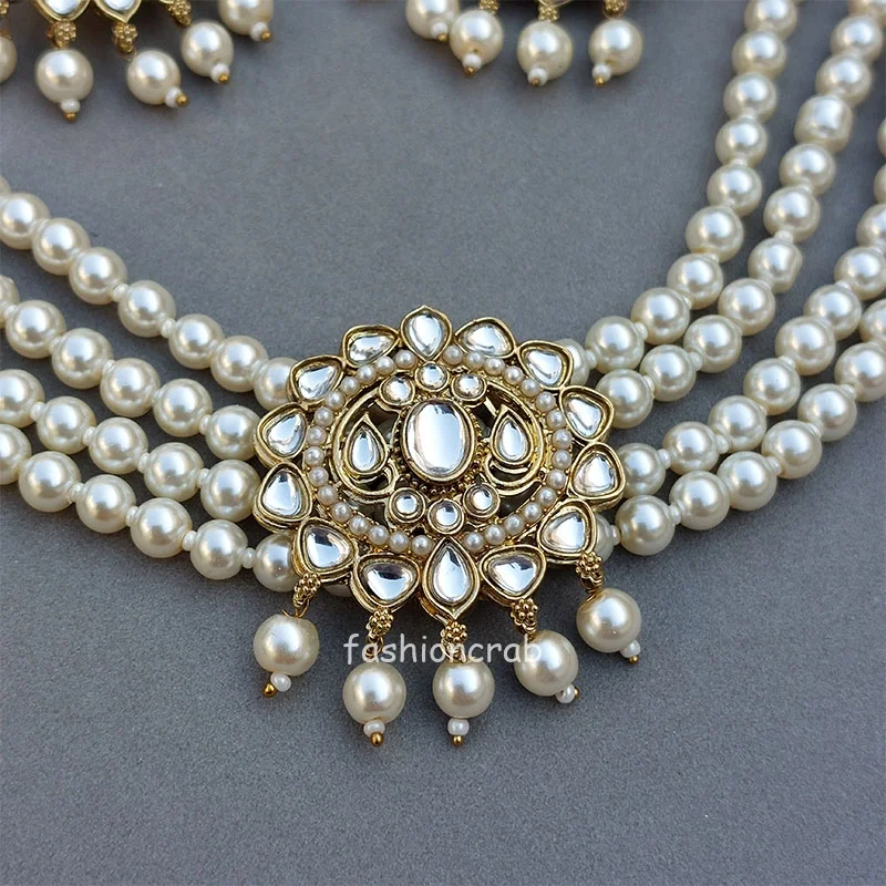 Asin Pearl Choker Set for Wedding
