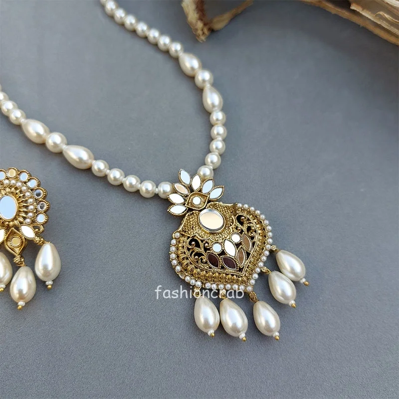 Ayesha Pearl Long Necklace