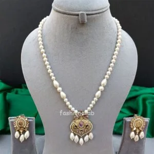 Ayesha Pearl Long Necklace