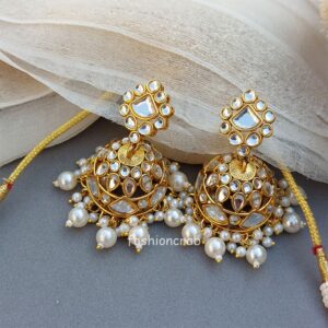 Jasmine Kundan Jewellery Set - White