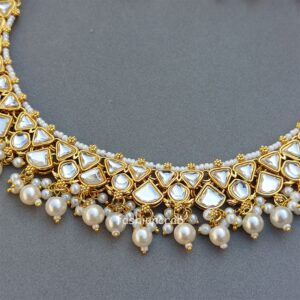 Jasmine Kundan Jewellery Set - White