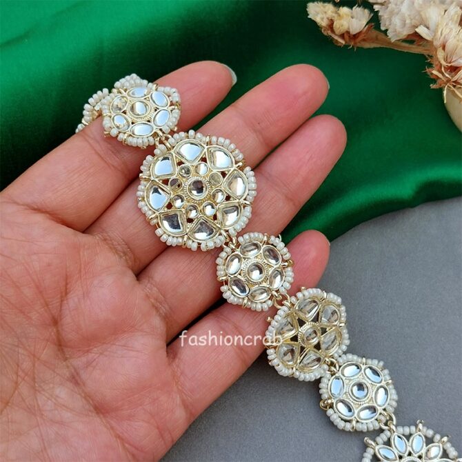Kajal Kundan Sheeshphool Mathapatti for Wedding