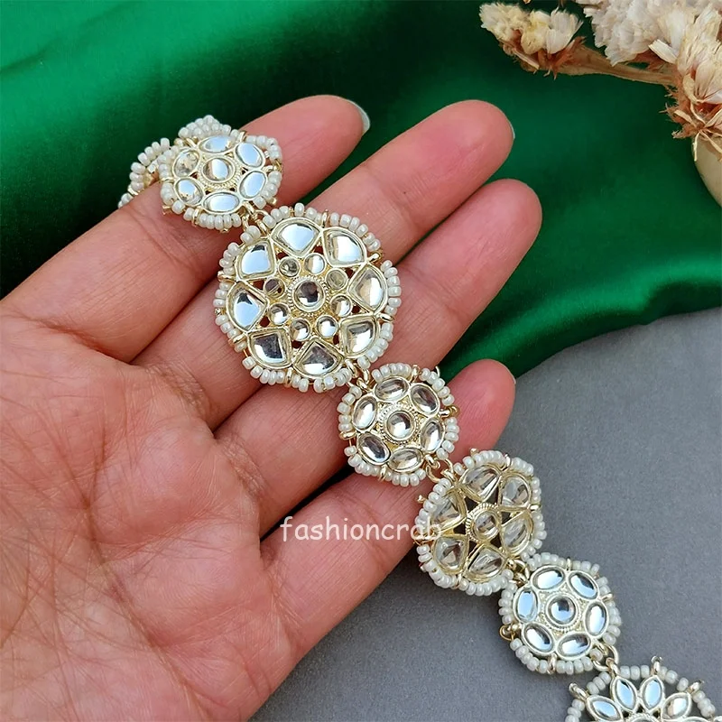 Kajal Kundan Sheeshphool Mathapatti for Wedding
