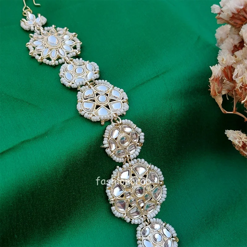 Kajal Kundan Sheeshphool Mathapatti for Wedding