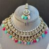 Multi Color Bridal Kundan Jewellery Set