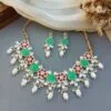 Necklace Set for Women - Green Pink