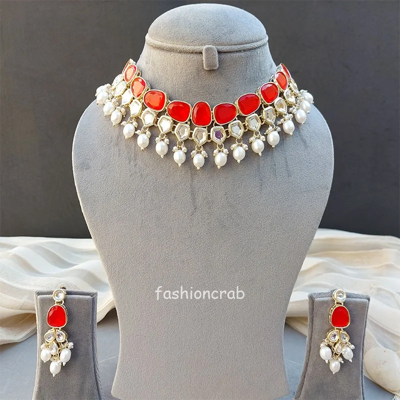 Necklace Set for Women - Orange