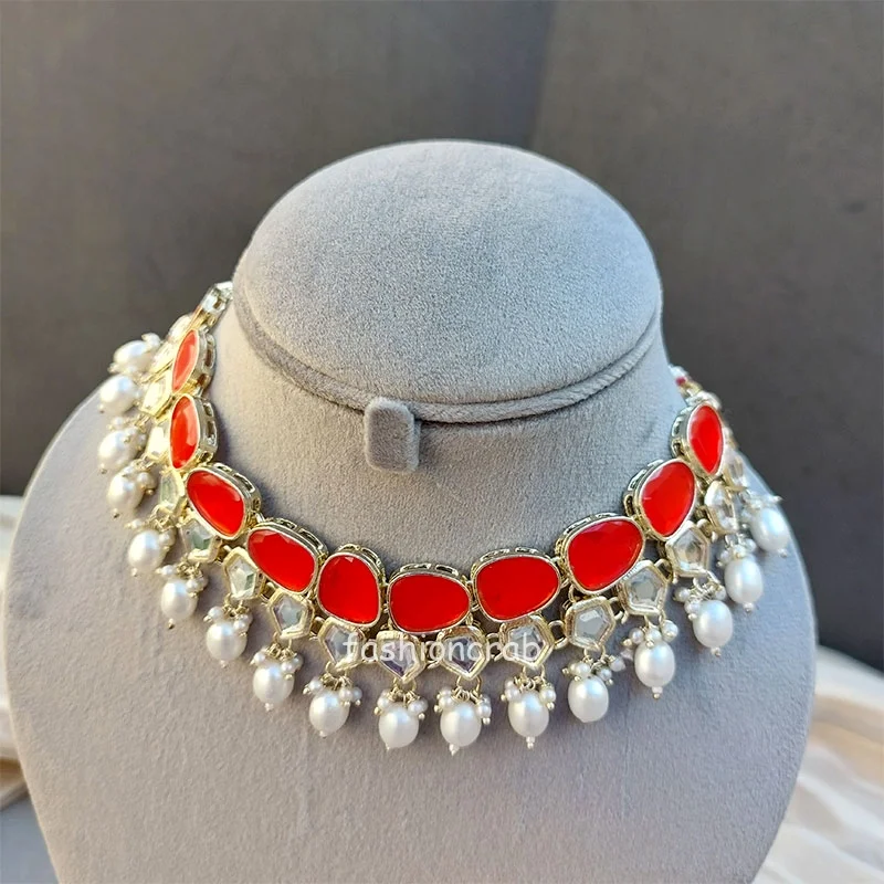 Necklace Set for Women - Orange