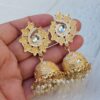 Pragya Jhumka Earrings – Peach-04 Pragya Jhumka Earrings – Peach