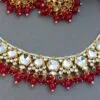 Rhea Kundan Jewellery Set - Dark Pink-03 Rhea Kundan Jewellery Set - Dark Pink