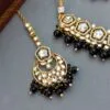 Sana Kundan Necklace Set - Black-04 Sana Kundan Necklace Set - Black