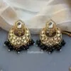Sana Kundan Necklace Set - Black-05 Sana Kundan Necklace Set - Black