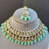 Sea Green Color Bridal Kundan Jewellery Set-04 Sea Green Color Bridal Kundan Jewellery Set