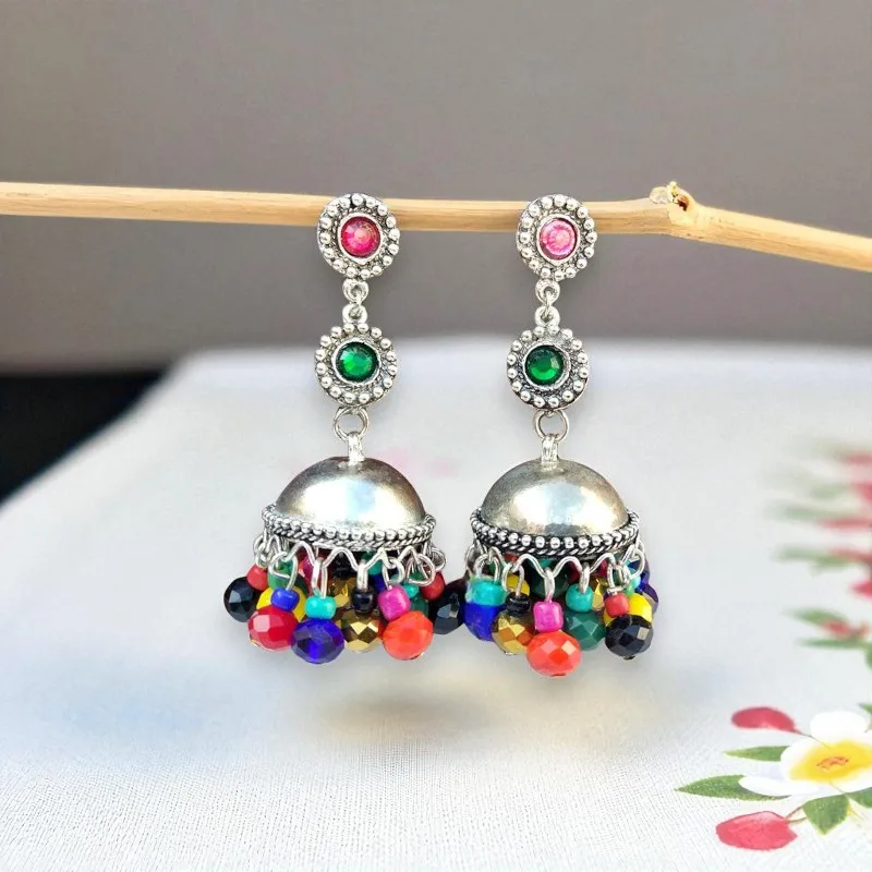 Avika Oxidised Jhumka Earring