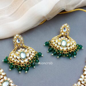 Green Colour Jewellery Set for Wedding