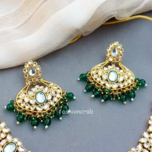 Green Colour Jewellery Set for Wedding
