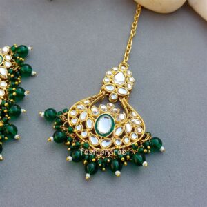 Green Colour Jewellery Set for Wedding