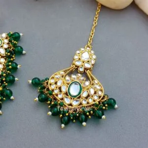 Green Colour Jewellery Set for Wedding