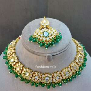Green Colour Jewellery Set for Wedding