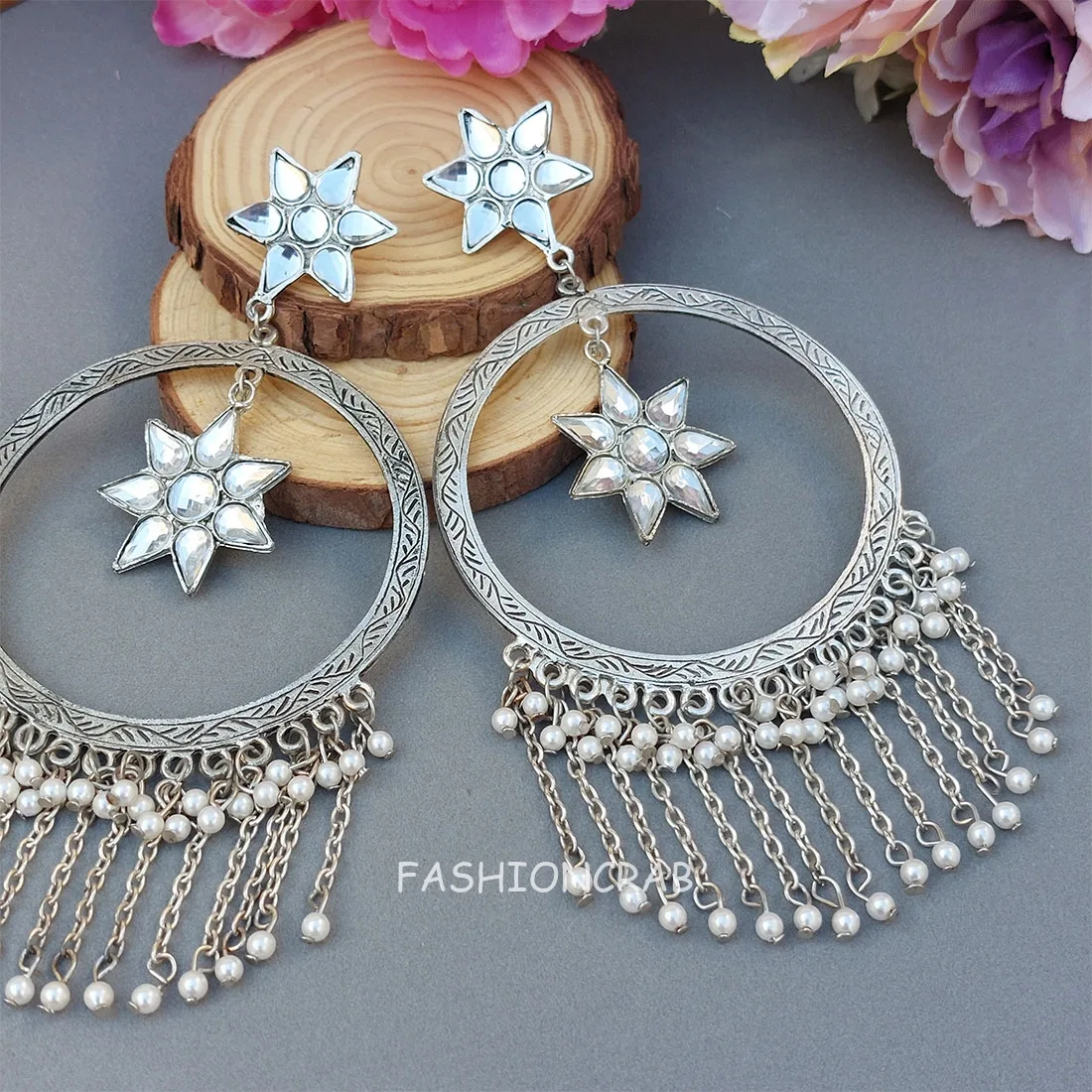 Kriti Sanon Oxidised Earrings