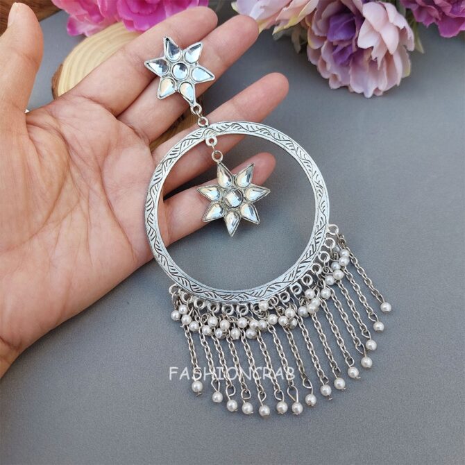 Kriti Sanon Oxidised Earrings